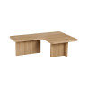 Table basse 120 x 120 cm ARGILE, plusieurs coloris