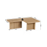 Table basse 120 x 120 cm ARGILE, plusieurs coloris