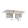 Table basse 125 x 65 cm LITTORAL, plusieurs coloris