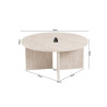 Table basse ronde 90 x 90 cm DORIANE, plusieurs coloris