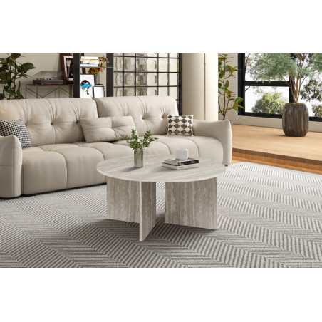Table basse ronde 90 x 90 cm DORIANE, plusieurs coloris