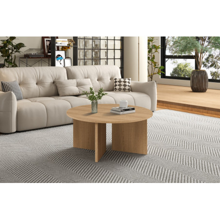 Table basse ronde 90 x 90 cm DORIANE, plusieurs coloris