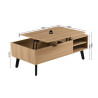 Table basse 120 x 60 cm JUNIPER, plusieurs coloris