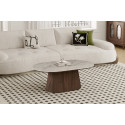 Table basse 120 cm VALDORA plateau en pierre frittée
