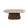 Table basse 120 cm VALDORA plateau en pierre frittée