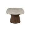 Table basse 120 cm VALDORA plateau en pierre frittée