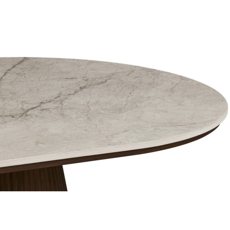 Table basse 120 cm VALDORA plateau en pierre frittée