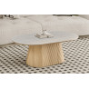 Table basse 120 cm VALDORA plateau en pierre frittée