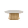 Table basse 120 cm VALDORA plateau en pierre frittée