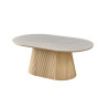 Table basse 120 cm VALDORA plateau en pierre frittée