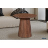 Table basse ronde MANGALA en manguier massif