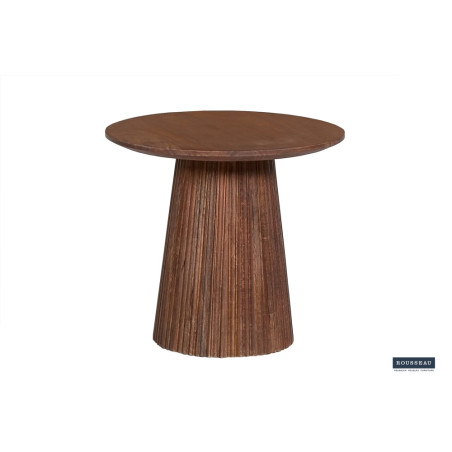 Table basse ronde MANGALA en manguier massif