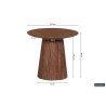 Table basse ronde MANGALA en manguier massif