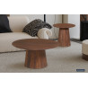 Table basse ronde MANGALA en manguier massif