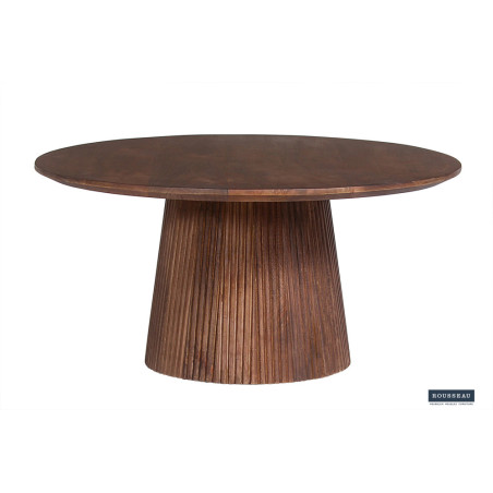 Table basse ronde MANGALA en manguier massif