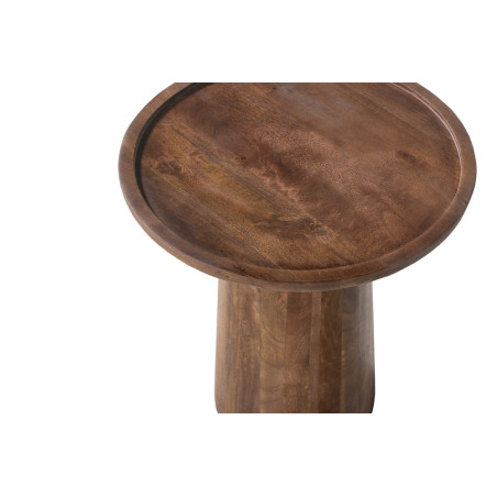 Table basse ronde JUJUBE en manguier massif