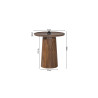 Table basse ronde JUJUBE en manguier massif