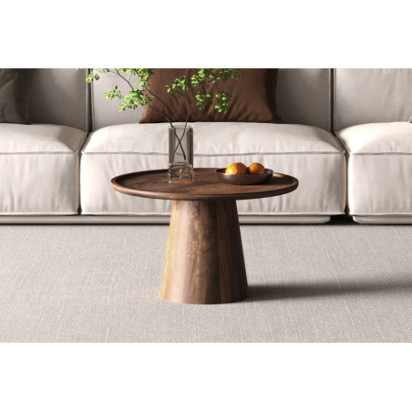 Table basse ronde JUJUBE en manguier massif