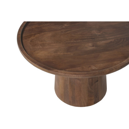 Table basse ronde JUJUBE en manguier massif