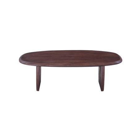 Table basse ovale 130 x 70 cm BRUYERE en manguier massif