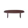 Table basse ovale 130 x 70 cm BRUYERE en manguier massif