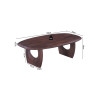 Table basse ovale 130 x 70 cm BRUYERE en manguier massif
