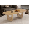 Table basse ovale 130 x 70 cm BRUYERE en manguier massif