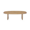 Table basse ovale 130 x 70 cm BRUYERE en manguier massif
