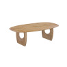 Table basse ovale 130 x 70 cm BRUYERE en manguier massif