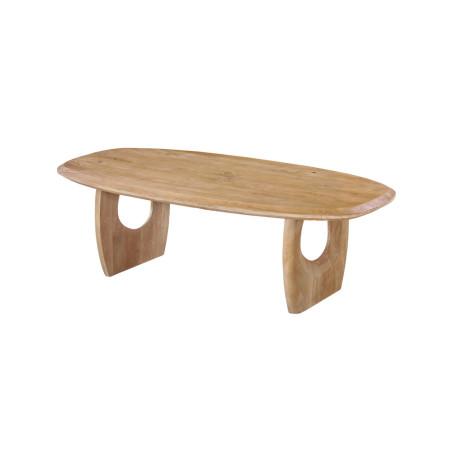Table basse ovale 130 x 70 cm BRUYERE en manguier massif