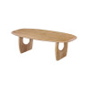 Table basse ovale 130 x 70 cm BRUYERE en manguier massif