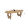 Table basse ovale 130 x 70 cm BRUYERE en manguier massif
