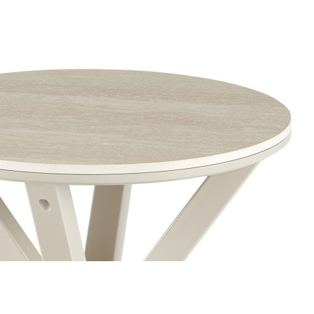 Table basse ronde NACRE plateau en pierre frittée