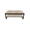 Table basse 120 x 60 cm AZURINE plateau en pierre frittée