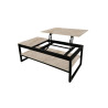Table basse 120 x 60 cm AZURINE plateau en pierre frittée