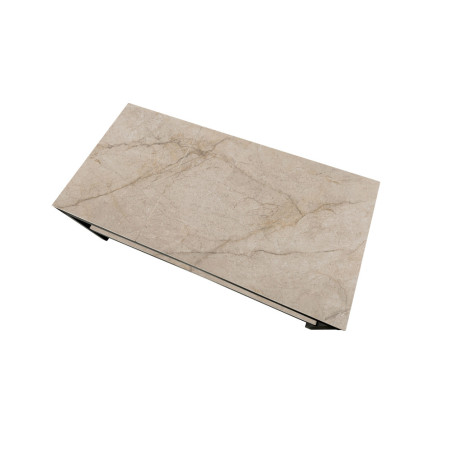 Table basse 120 x 60 cm AZURINE plateau en pierre frittée