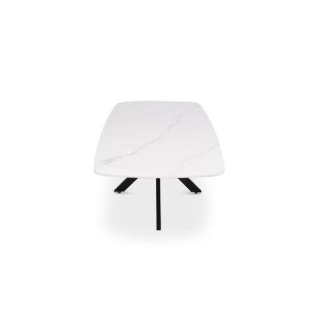 Table basse ovale 130 cm ALBATRE plateau en pierre frittée