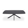 Table basse ovale 130 cm ALBATRE plateau en pierre frittée