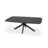 Table basse ovale 130 cm ALBATRE plateau en pierre frittée