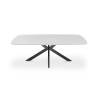 Table basse ovale 130 cm ALBATRE plateau en pierre frittée