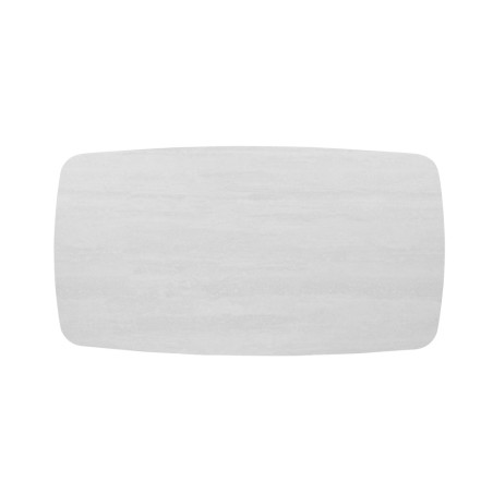 Table basse ovale 130 cm ALBATRE plateau en pierre frittée