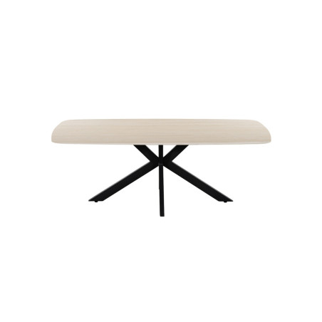 Table basse ovale 130 cm ALBATRE plateau en pierre frittée
