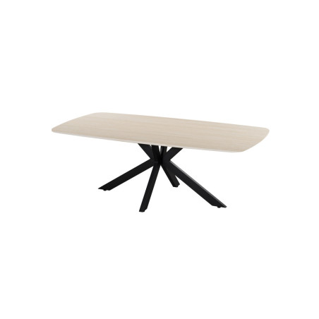 Table basse ovale 130 cm ALBATRE plateau en pierre frittée