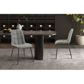 Chaise FUSAIN en simili cuir