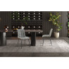 Chaise FUSAIN en simili cuir