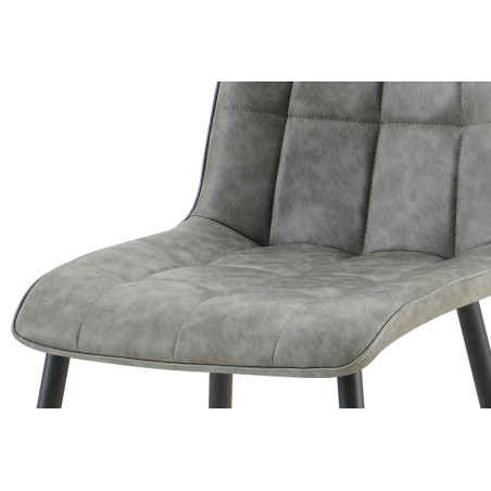 Chaise FUSAIN en simili cuir