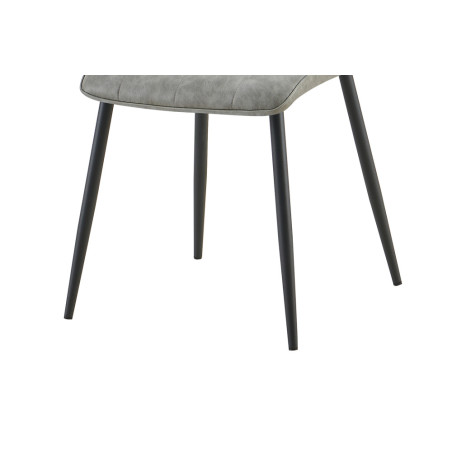 Chaise FUSAIN en simili cuir