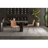 Chaise FUSAIN en simili cuir