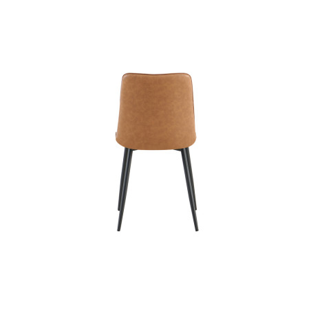 Chaise FUSAIN en simili cuir