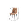 Chaise FUSAIN en simili cuir